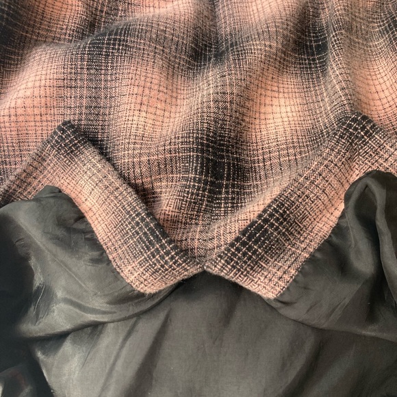 Marc Jacobs retro style wool lined pencil skirt. Black and pink plaid, size 4 - Picture 11 of 13